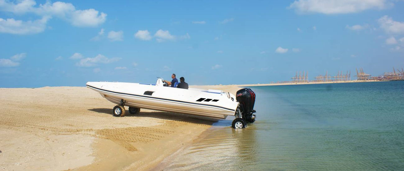 amphibious beachlander rib boat